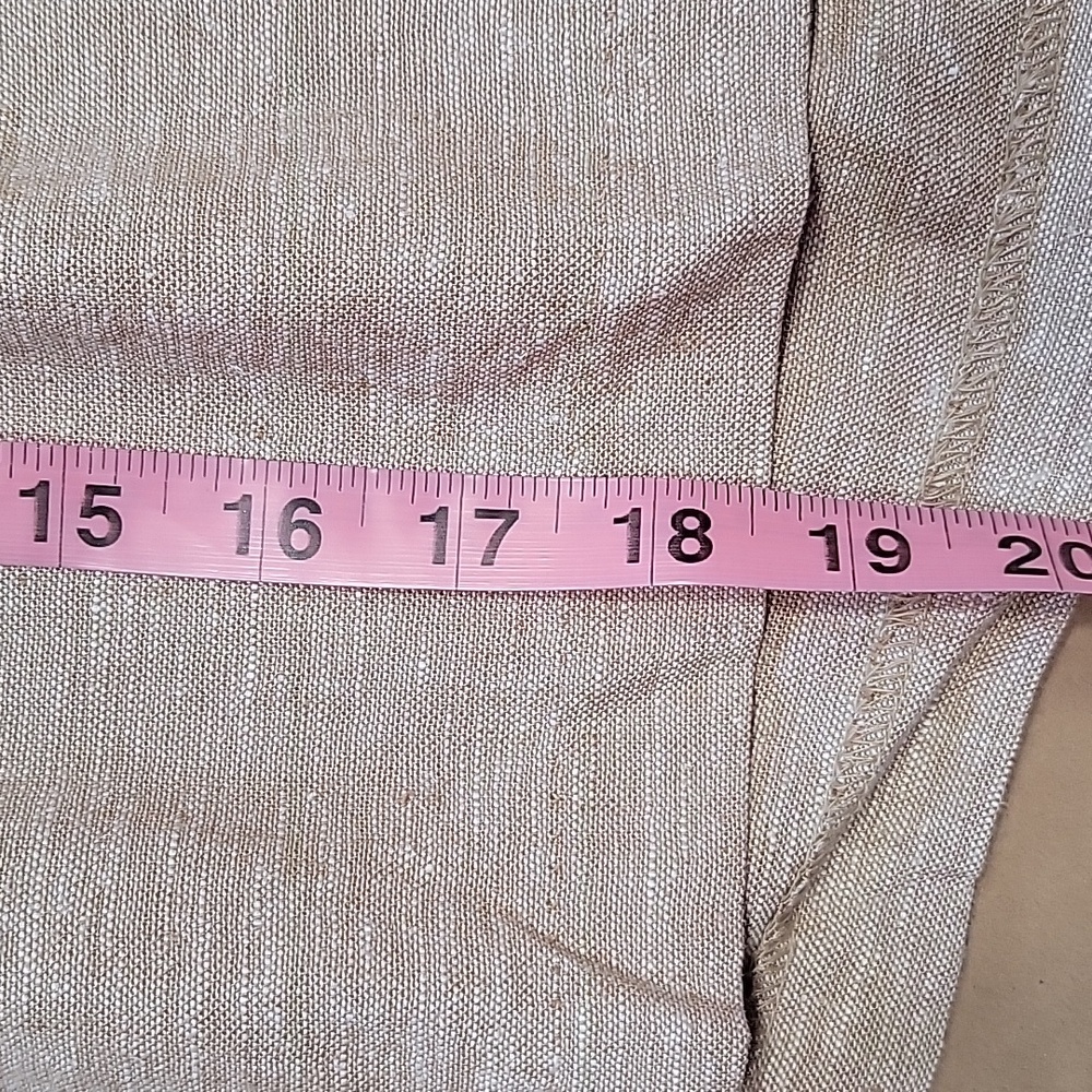 Old Navy Size XL Oatmeal Extra High-Waisted Linen-Blend Taylor Shorts, NEW w/Tag - Picture 7 of 15